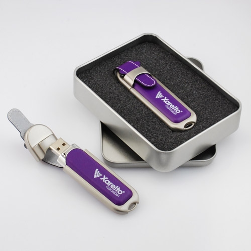 usb vỏ da in khắc logo quà tặng