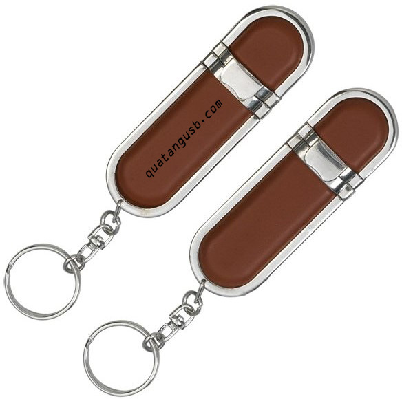usb vỏ da in khắc logo quà tặng