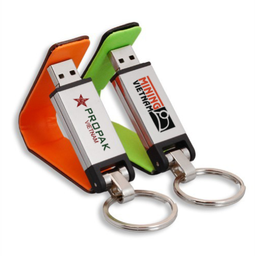 usb vỏ da in khắc logo quà tặng