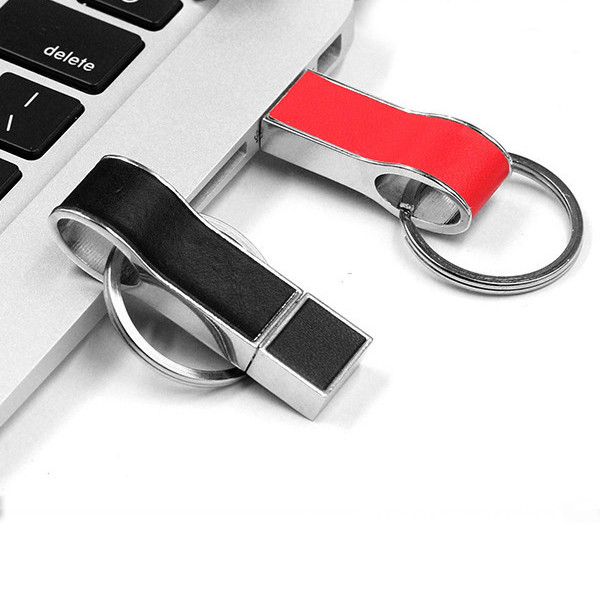 usb vỏ da in dập logo