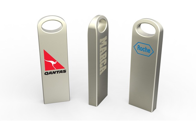 USB kim loại in logo lua chon qua tang cho doanh nghiẹp