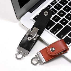 usb vỏ da in khắc logo quà tặng