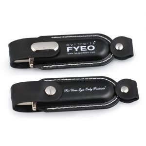 usb vỏ da in khắc logo quà tặng