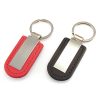 móc khóa da in dập logo