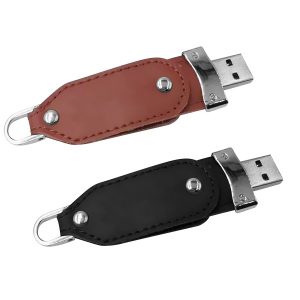 usb vỏ da in dập logo