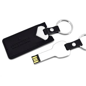 usb vỏ da in dập logo
