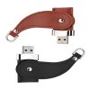 usb vỏ da in dập logo