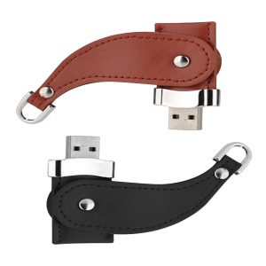 usb vỏ da in dập logo
