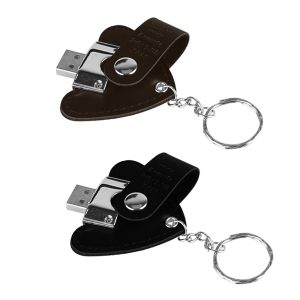usb vỏ da in dập logo