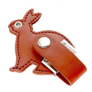 usb vỏ da in dập logo