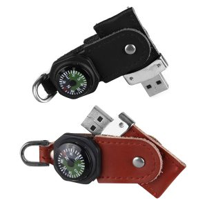 usb vỏ da in dập logo