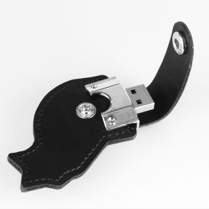 usb vỏ da in dập logo