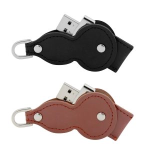 usb vỏ da in dập logo